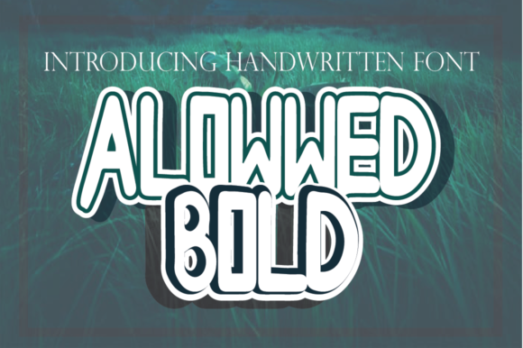 Allowwedbold: A Sci-Fi Inspired Display Font for Bold Marketing Designs