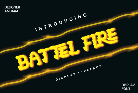 Battel Fire: A Bold Display Font for Dynamic Editorial Design