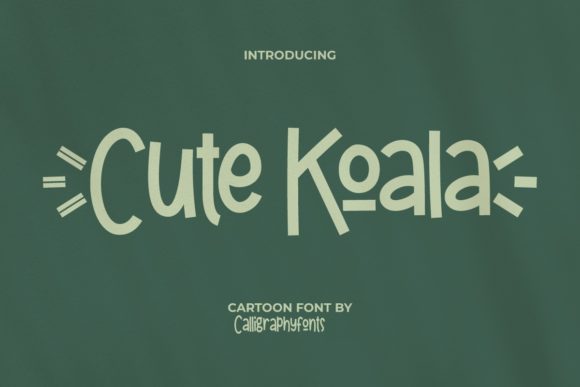 Cute Koala: A Trendy Display Font for Digital Designers