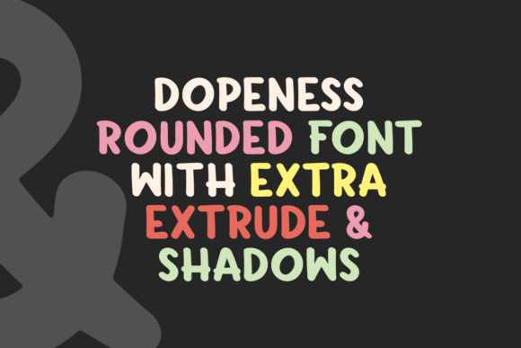 Dopeness: A Bold Display Font for Modern Editorial Design