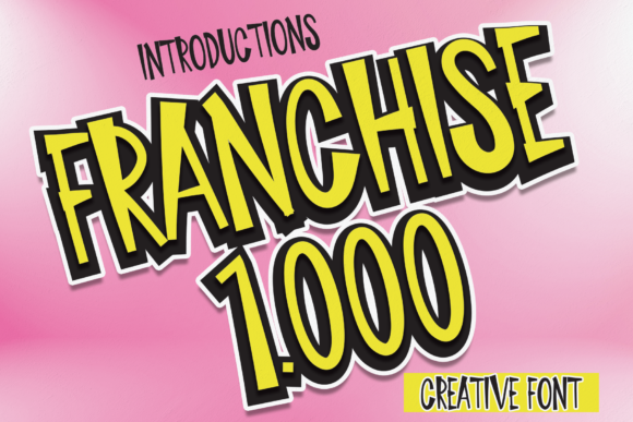 Franchise 1000: A Friendly Display Font for Playful Brand Identities