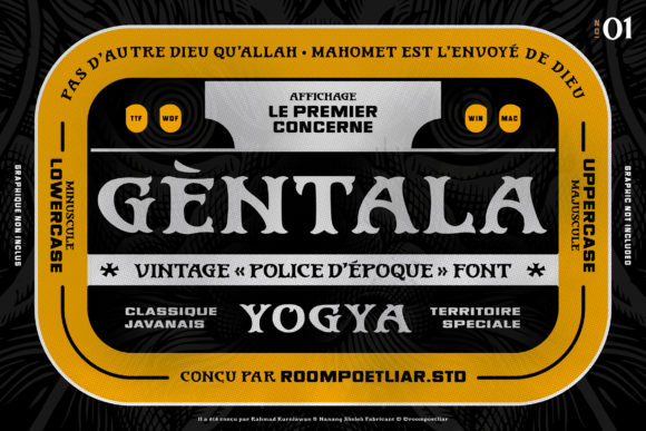 Gentala: A Vintage Display Font That Elevates Small Business Branding