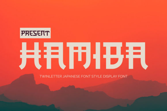 Hamiba: A Japanese-Inspired Display Font for Editorial Elegance