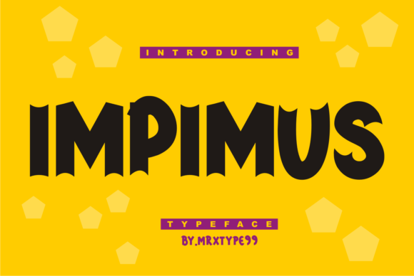 Impimus: A Bold Display Font for Crafters and Product Designers