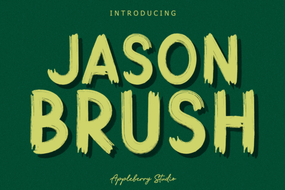 Jason Brush: A Lively Display Font for Modern Editorial Design