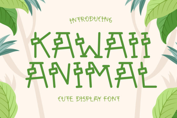 Kawaii Animal: A Quirky Display Font That Charms in Branding