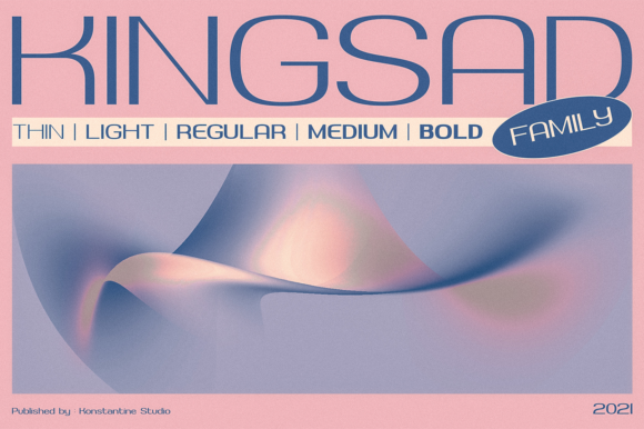 Kingsad: A Robotic Display Font for Modern Editorial Design