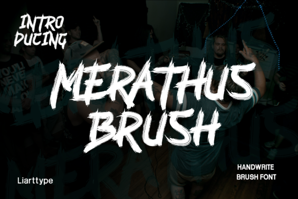 Merathus: A Bold Brush Display Font for Modern Branding Projects