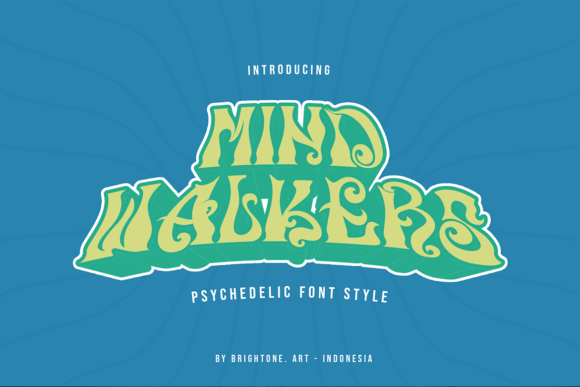 Mind Walkers: A Psychedelic Display Font for Bold Editorial Design