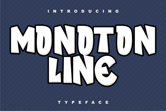 Monoton Line: A Bold Display Font for Modern Editorial Design