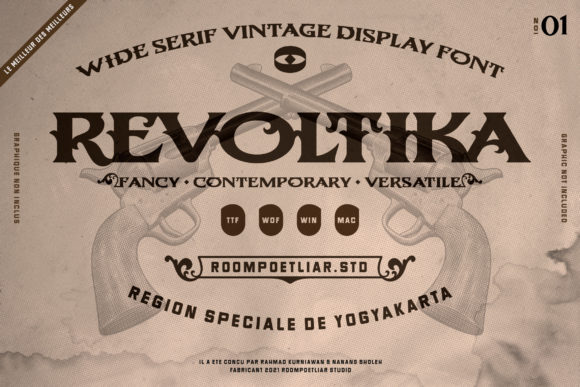 Revoltika: A Bold Display Font for Modern Web and Brand Design
