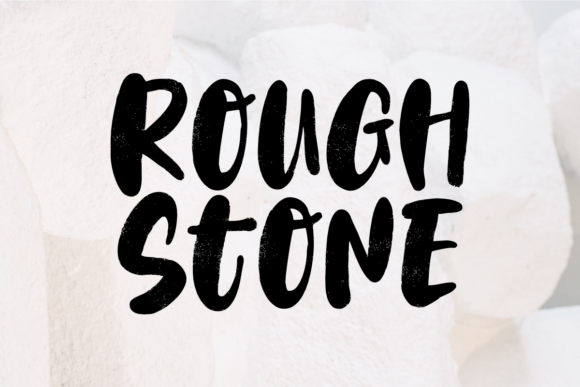 Rough Stone: A Bold Display Font for Editorial Design