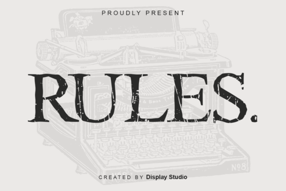 Rules Font: A Bold Display Typeface for Modern Branding Projects