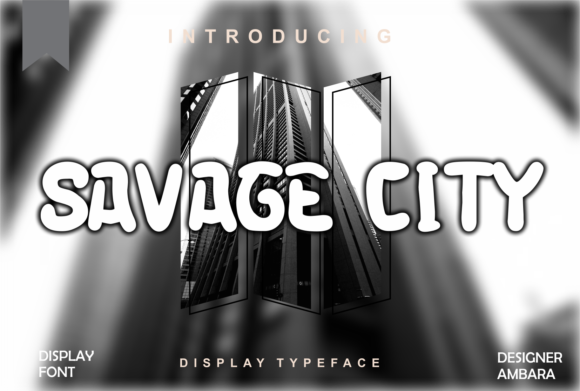 Savage City: A Bold Display Font for Dynamic Web Design