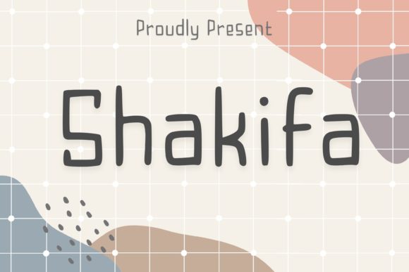 Shakifa: A Playful Display Font for Modern Editorial Design