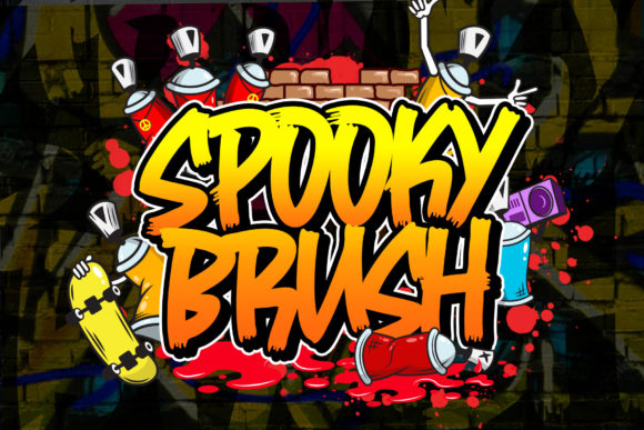 Spooky Brush: A Bold Display Font That Brings Handmade Designs to Life