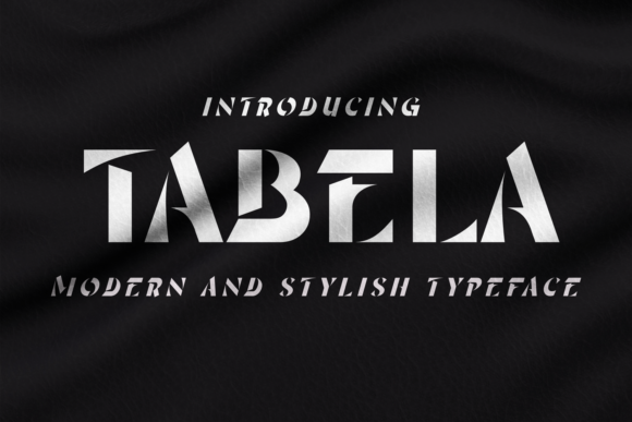 Tabela: A Bold Display Font for Crafters and Product Designers