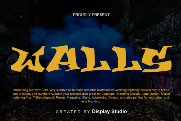Walls: A Bold Display Font with Real Design Muscle