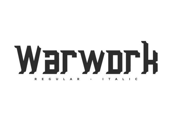 Warwork: A Bold Display Font for Confident Marketing Visuals