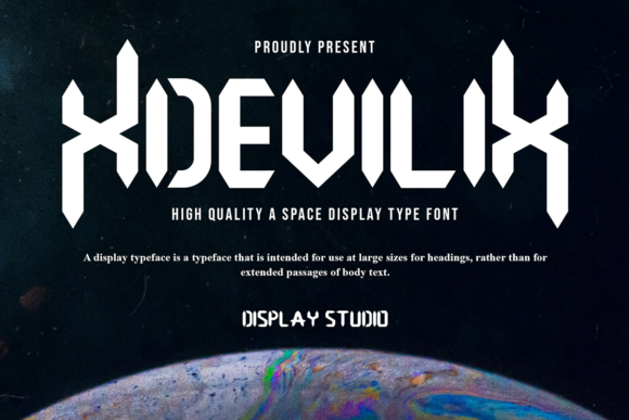 Xdevilix: A Futuristic Display Font for Bold Editorial Design